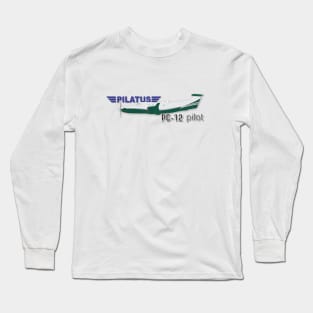 Pilatus PC 12 Pilot Long Sleeve T-Shirt